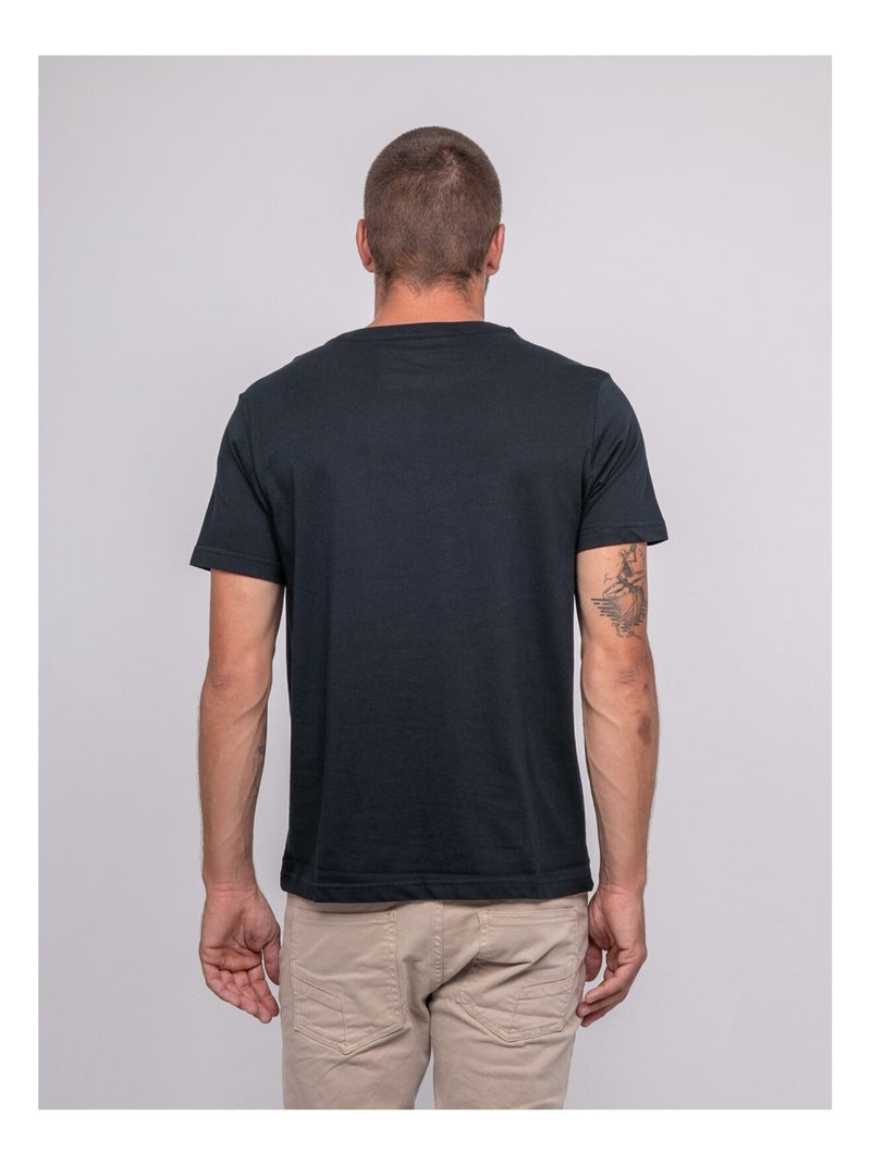 T-shirt pur coton à motif JABLOTE Bleu marine - Kiabi