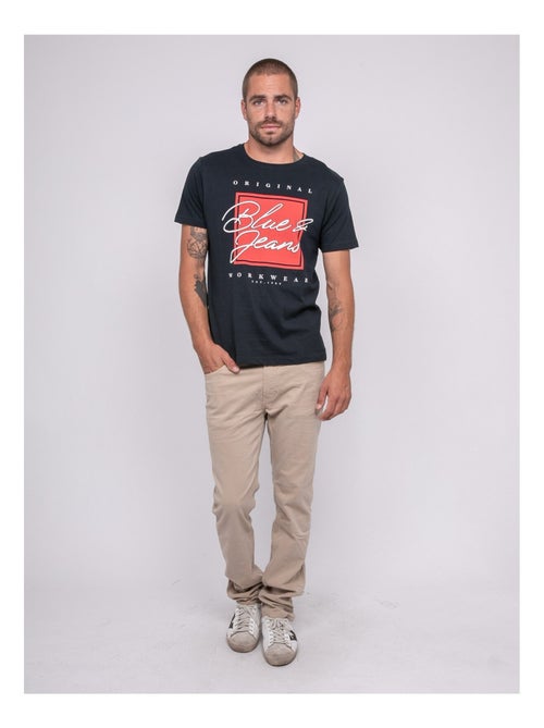 T-shirt pur coton à motif JABLOTE - Kiabi