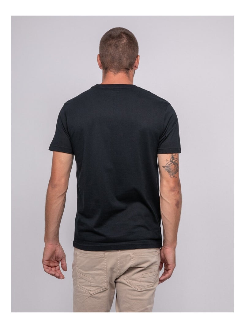 T-shirt pur coton à motif JABLOTE Noir - Kiabi