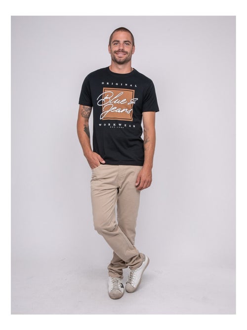 T-shirt pur coton à motif JABLOTE - Kiabi