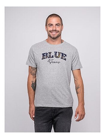 T-shirt pur coton à motif jackhorn