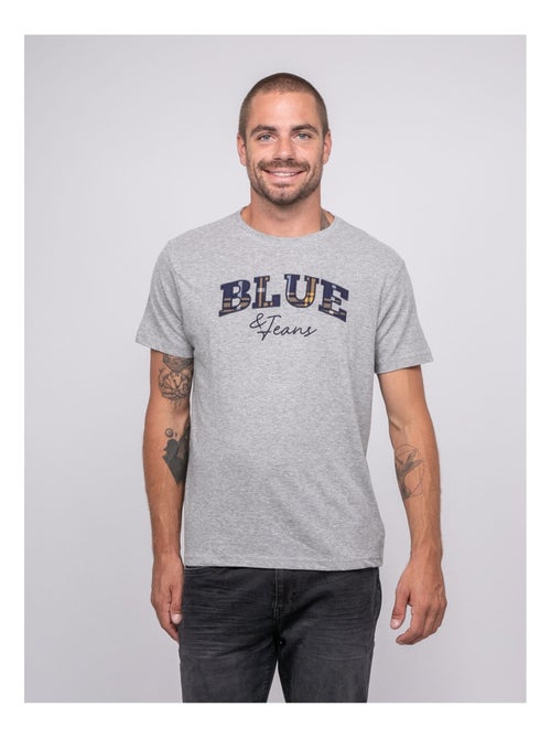 T-shirt pur coton à motif JACKHORN - Kiabi