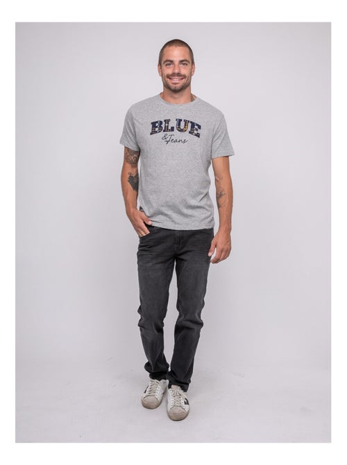 T-shirt pur coton à motif JACKHORN - Kiabi
