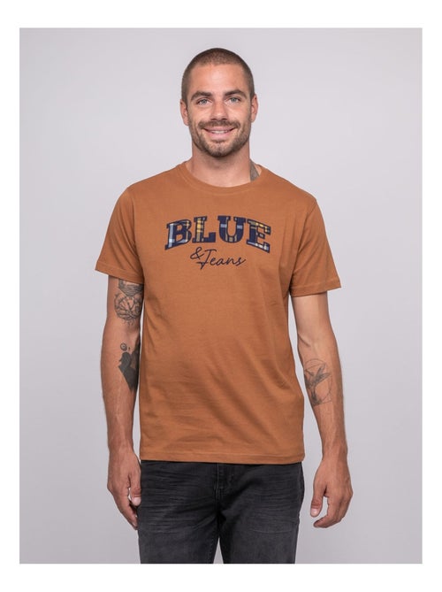 T-shirt pur coton à motif JACKHORN - Kiabi