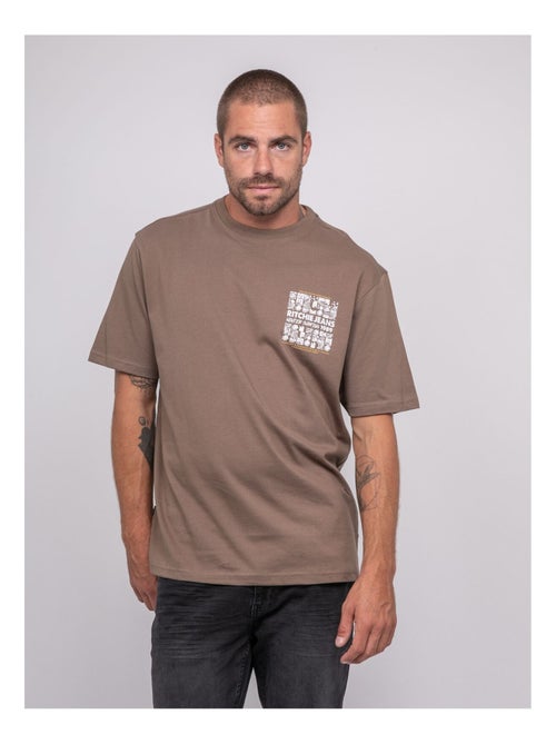 T-shirt pur coton à motif JARGNOL - Kiabi