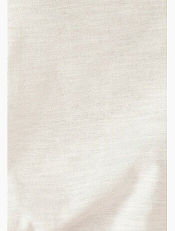 T-shirt pur coton empiècement macramé - Damart