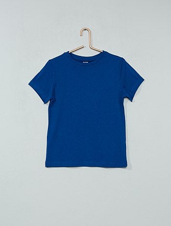 Product Couleur : noir, bleu foncé, blanc,, - Taille : 5A, 8A, 12A,3A,4AHabillement Garçon / Garçon 3-12 ans / Tee shirt, polo / T-shirt manches courtes Le retour aux basiques ! - T-shirt pur coton - Manches courtes - Col rond fines KIABI