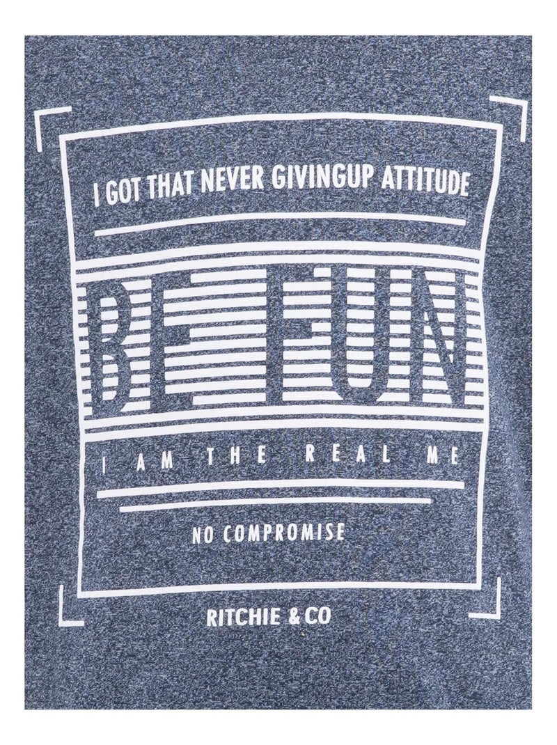 T-shirt pur coton NARANJA garçon Bleu marine - Kiabi