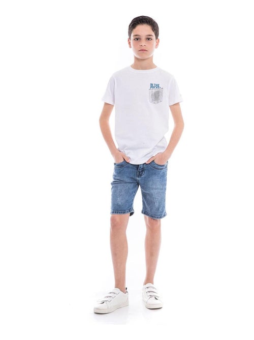 T-shirt pur coton organique NAMPTY garçon - Kiabi