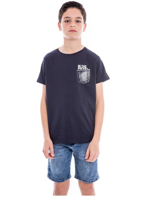 T-shirt pur coton organique NAMPTY garçon - Kiabi