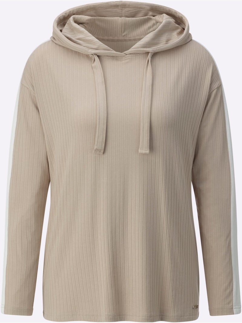 T-shirt Qualité Côtelée Confortable - Taille Standard - Witt Beige - Kiabi