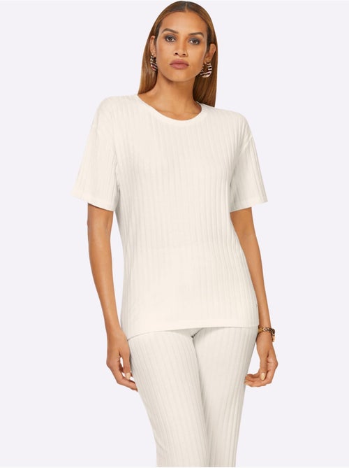 T-shirt Qualité Côtelée Confortable - Taille Standard - Witt - Kiabi