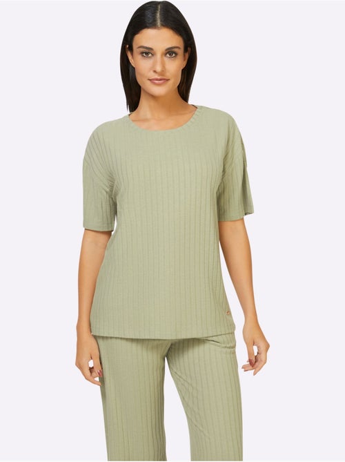 T-shirt Qualité Côtelée Confortable - Taille Standard - Witt - Kiabi
