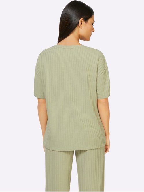 T-shirt Qualité Côtelée Confortable - Taille Standard - Witt - Kiabi