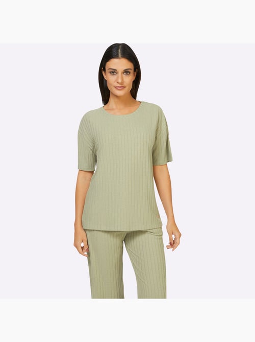 T-shirt Qualité Côtelée Confortable - Taille Standard - Witt - Kiabi
