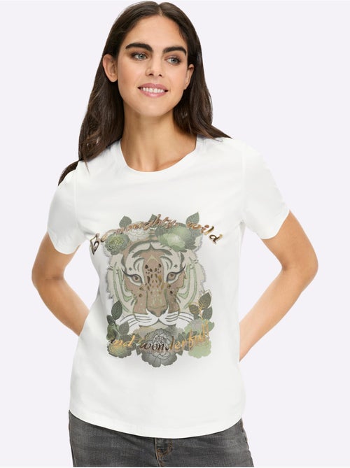 T-shirt Qualité Coton Doux Sur La Peau - Taille Standard - Helline - Kiabi
