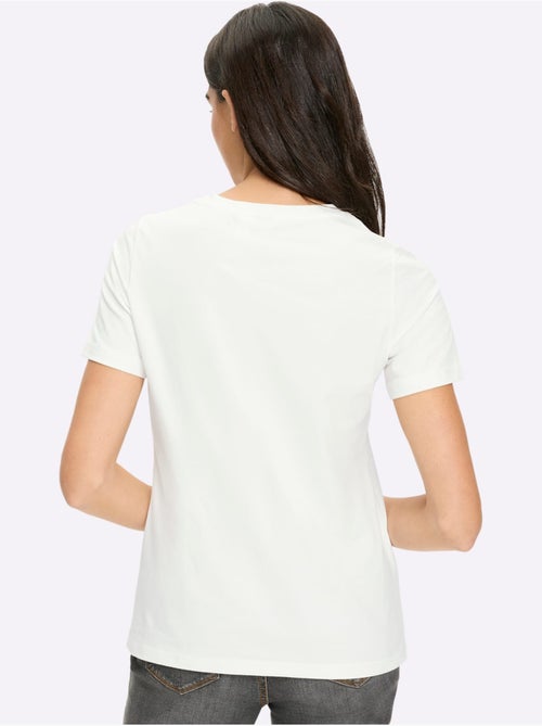T-shirt Qualité Coton Doux Sur La Peau - Taille Standard - Helline - Kiabi