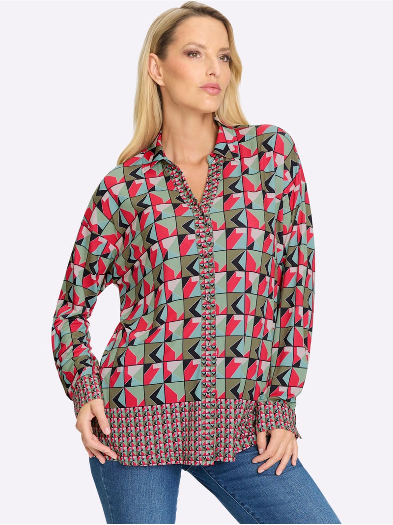 T-shirt Qualité Jersey Très Confortable - Taille Standard - helline Noir Rose - Kiabi