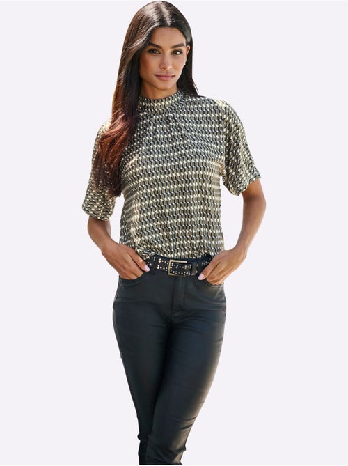 T-shirt Qualité Peu Froissable - Taille Standard - helline - Kiabi