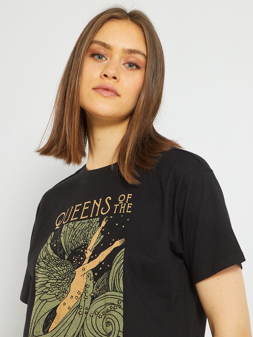 T-shirt 'Queens of the stone age' Noir - Kiabi
