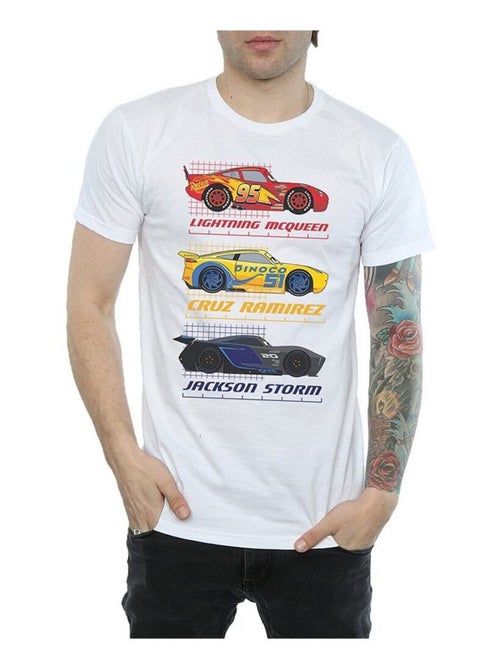 T-shirt racer profile - voitures (cruz ramirez, jackson storm, flash mcqueen) - Kiabi