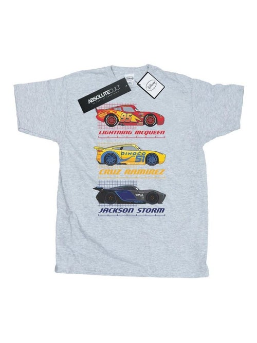 T-shirt racer profile - voitures (cruz ramirez, jackson storm, flash mcqueen) - Kiabi