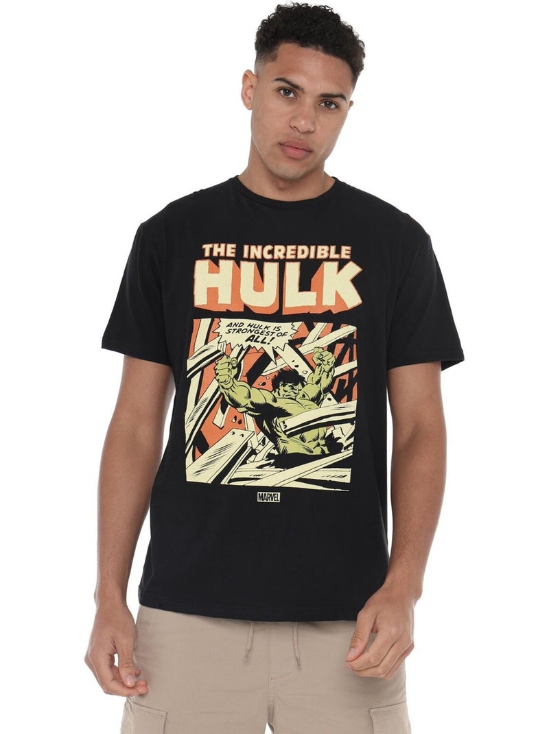 T-shirt rage - hulk Noir - Kiabi