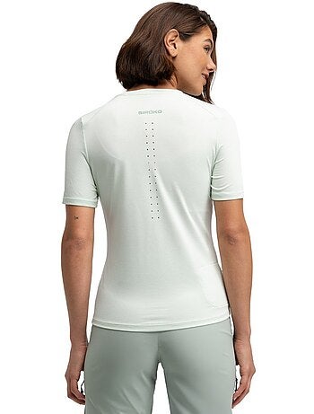 T-shirt randonnée manches courtes femme randonnée femme clarity mint