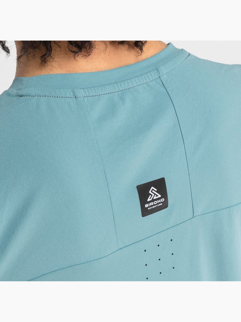 T-shirt randonnée manches courtes homme randonnée homme bay Bleu - Kiabi