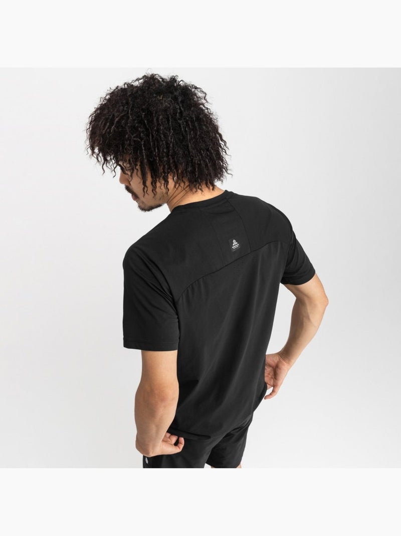 T-shirt randonnée manches courtes homme randonnée homme cave Noir - Kiabi