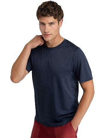 T-shirt randonnée manches courtes homme randonnée homme scout marine