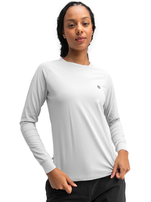 T-shirt randonnée manches longues femme randonnée femme ascend - Kiabi T-shirt randonnée manches longues femme randonnée femme ascend - Kiabi
