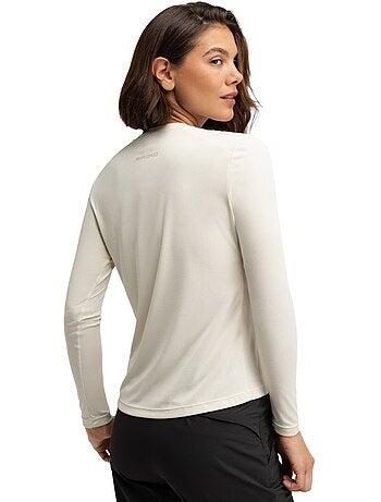 T-shirt randonnée manches longues femme randonnée femme wander sand