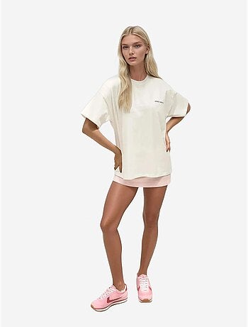 T-shirt ras du cou imprimé surdimensionné