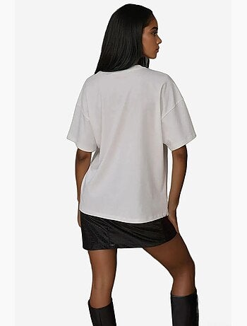 T-shirt ras du cou imprimé surdimensionné hiccup
