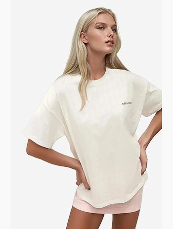 T-shirt ras du cou imprimé surdimensionné hiccup