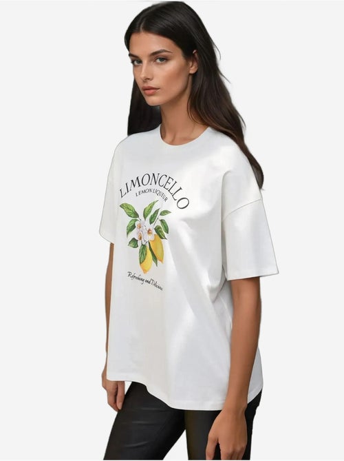 T-shirt ras du cou imprimé surdimensionné hiccup - Kiabi T-shirt ras du cou imprimé surdimensionné hiccup - Kiabi