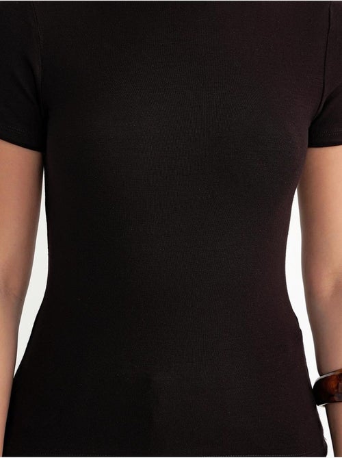 T-shirt ras du cou slim fit en coton mixray - Kiabi T-shirt ras du cou slim fit en coton mixray - Kiabi