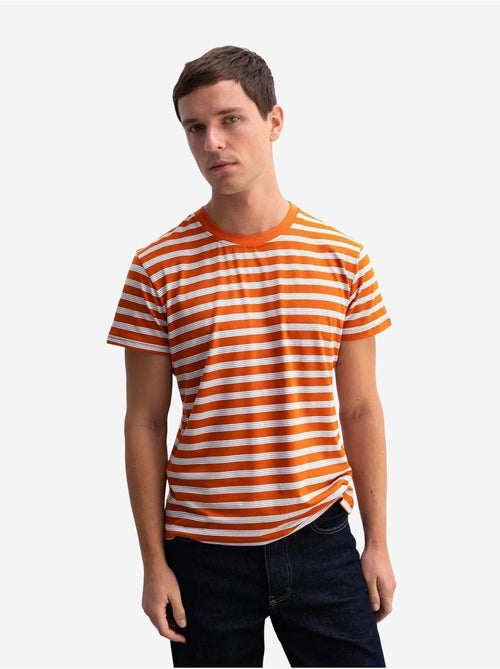 T-shirt rayé à col rond coupe ajustée giesto - Kiabi T-shirt rayé à col rond coupe ajustée giesto - Kiabi