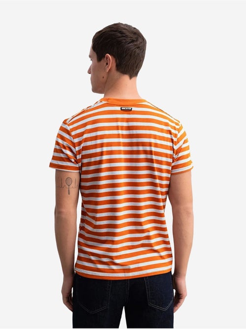 T-shirt rayé à col rond coupe ajustée giesto - Kiabi T-shirt rayé à col rond coupe ajustée giesto - Kiabi