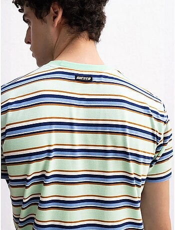 T-shirt rayé à col rond giesto comfort fit