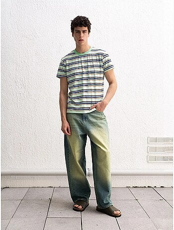 T-shirt rayé à col rond giesto comfort fit