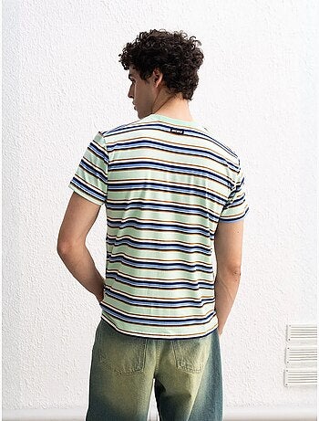 T-shirt rayé à col rond giesto comfort fit