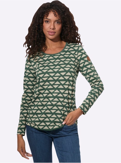 T-shirt rayé à encolure ronde - taille standard - witt - Kiabi T-shirt rayé à encolure ronde - taille standard - witt - Kiabi