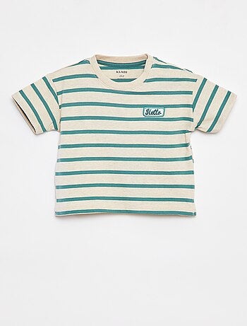 T-shirt rayé à manches courtes