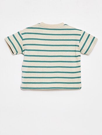 T-shirt rayé à manches courtes