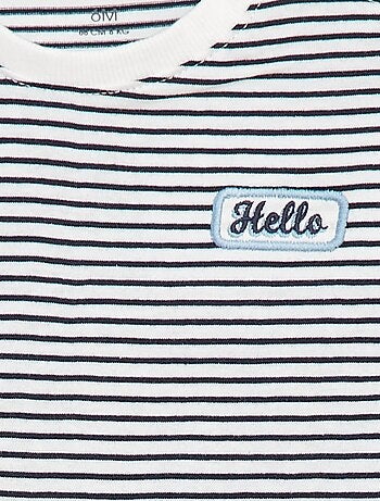 T-shirt rayé à manches courtes