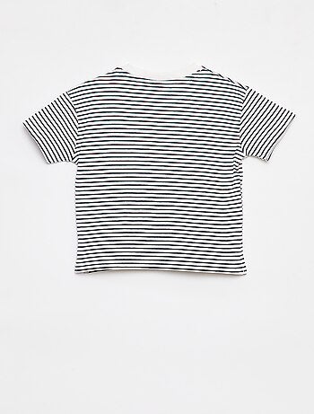 T-shirt rayé à manches courtes