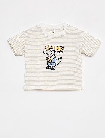 T-shirt rayé à manches courtes