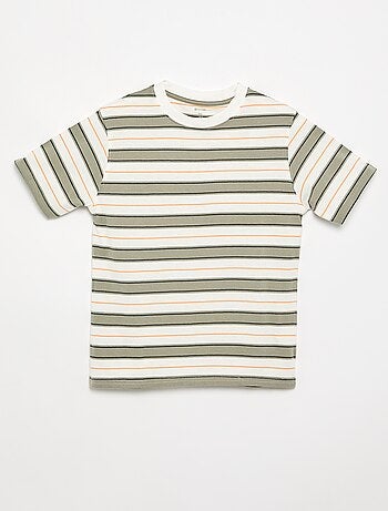 T-shirt rayé à manches courtes